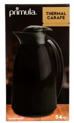 Primula 34 oz Glossy Black Thermal Carafe