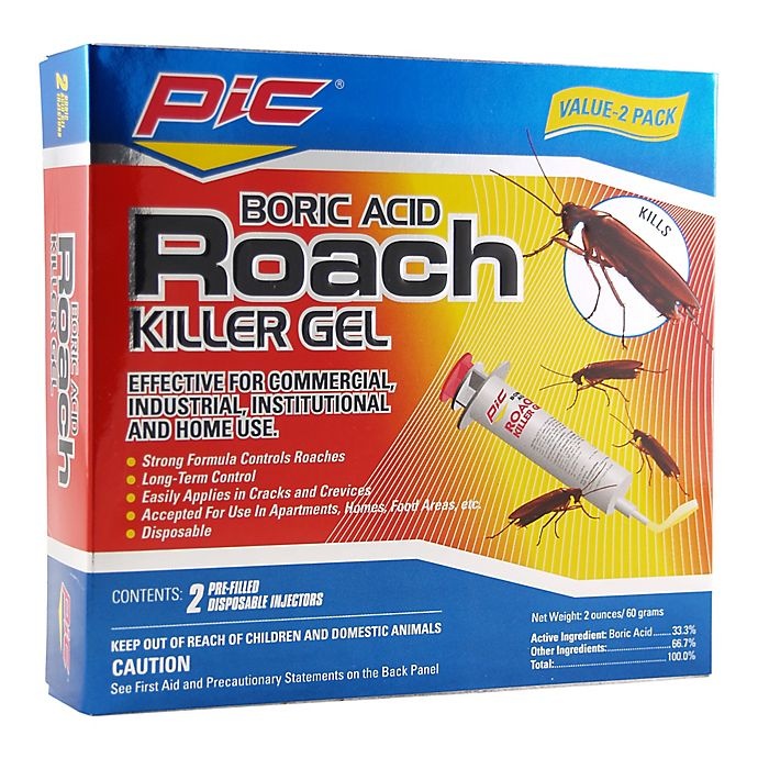 slide 1 of 1, Bugables Boric Acid Roach Killer Gel, 2 ct