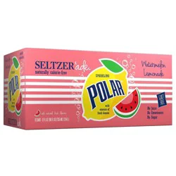 Polar Sparkling Seltzer'ade With Essence Of Fresh Lemons - 8 ct; 12 fl oz - 8 ct; 12 fl oz