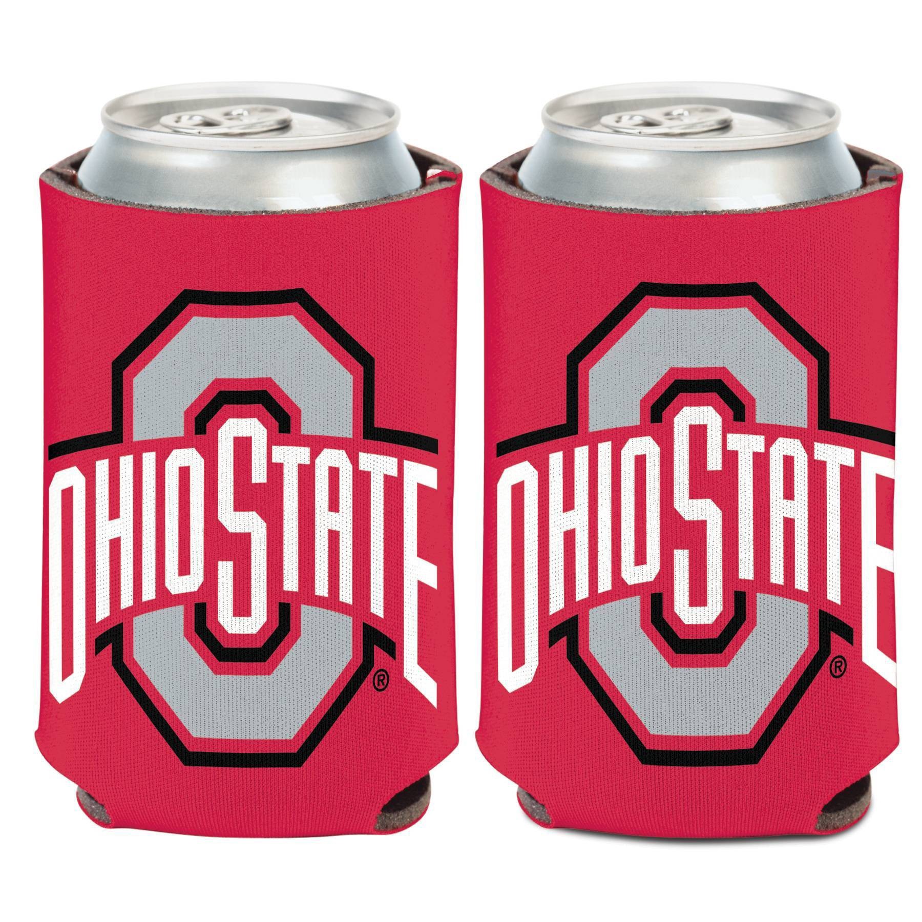 slide 1 of 3, NCAA Ohio State Buckeyes Logo Can Cooler, 1 ct