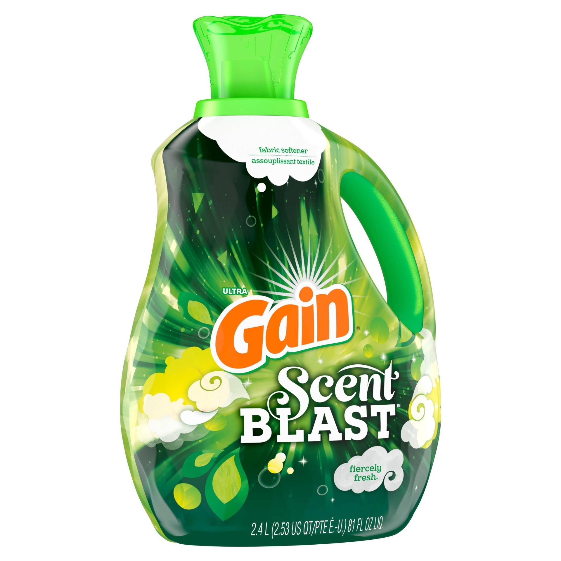 Gain Scent Blast Liquid Fabric Softener Fiercely Fresh 81 fl oz Shipt