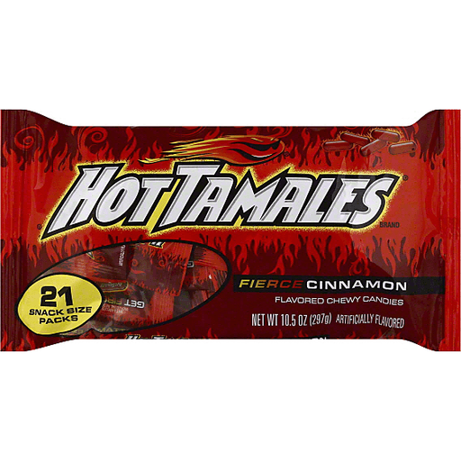 slide 2 of 2, Hot Tamales Chewy Cinnamon Flavored Candies, 10.5 oz