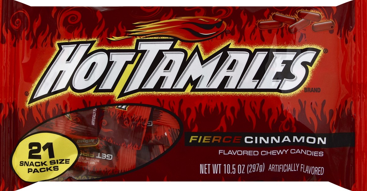 slide 2 of 5, Hot Tamales Chewy Candies 21 ea, 10.5 oz