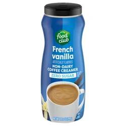 Food Club Coffee Creamer, Sugar Free, French Vanilla - 15 oz