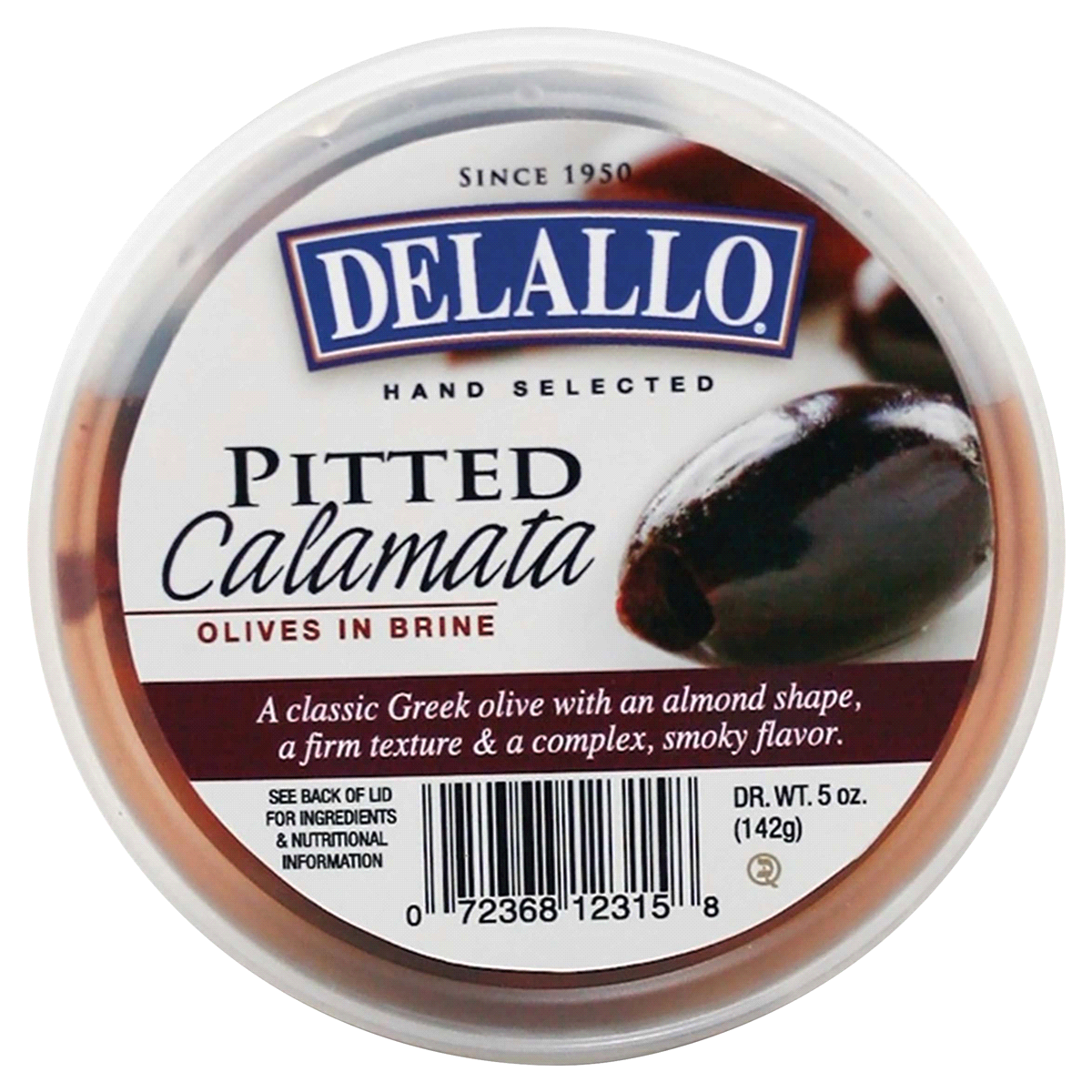 slide 1 of 1, DeLallo Delallo Pitted Calamata Olives In Brine, 5 oz