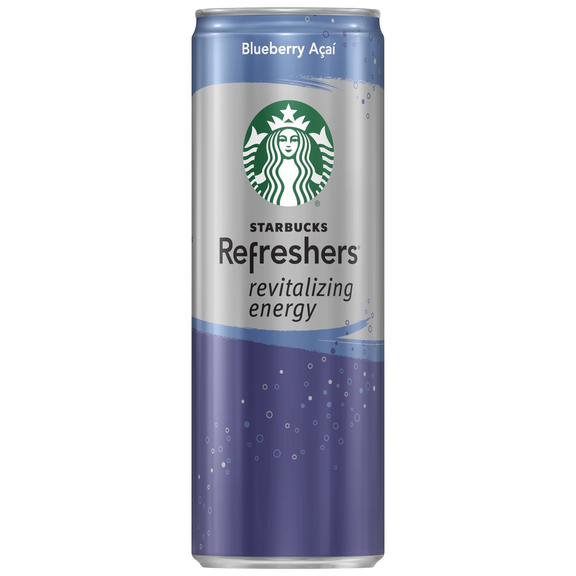 slide 1 of 4, Starbucks Refreshers Revitalizing Energy Blueberry Acai 12 Fluid Ounce Can - 12 oz, 12 oz