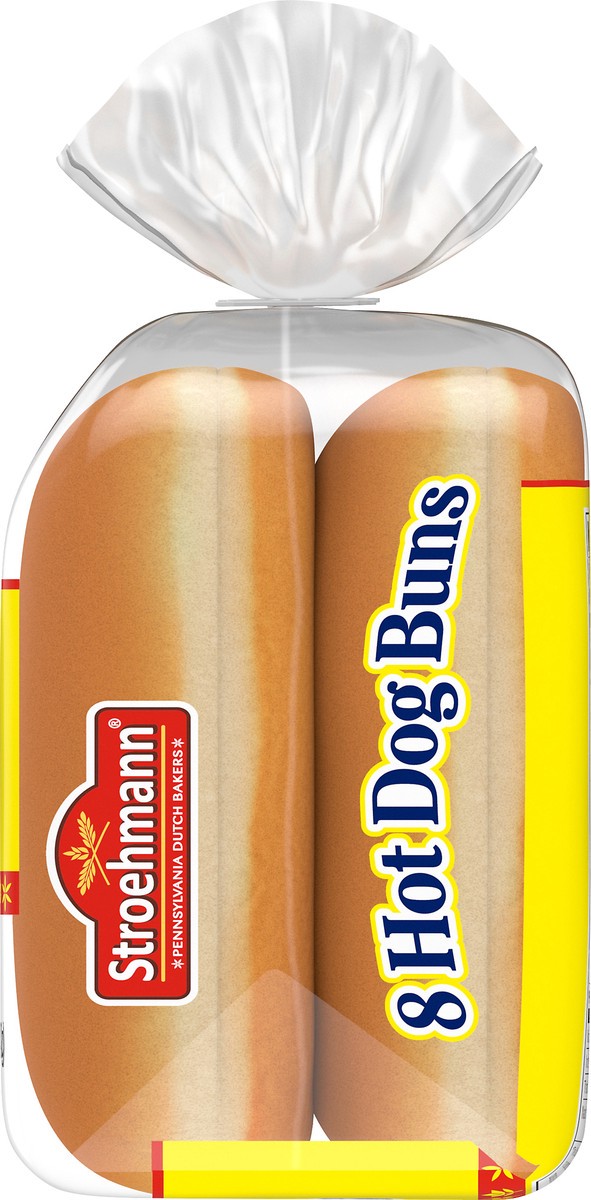 slide 2 of 9, Stroehmann's Bakeries White Hot Dog Buns, 8 count, Hot Dog Buns, 12 oz Bag, 12 oz