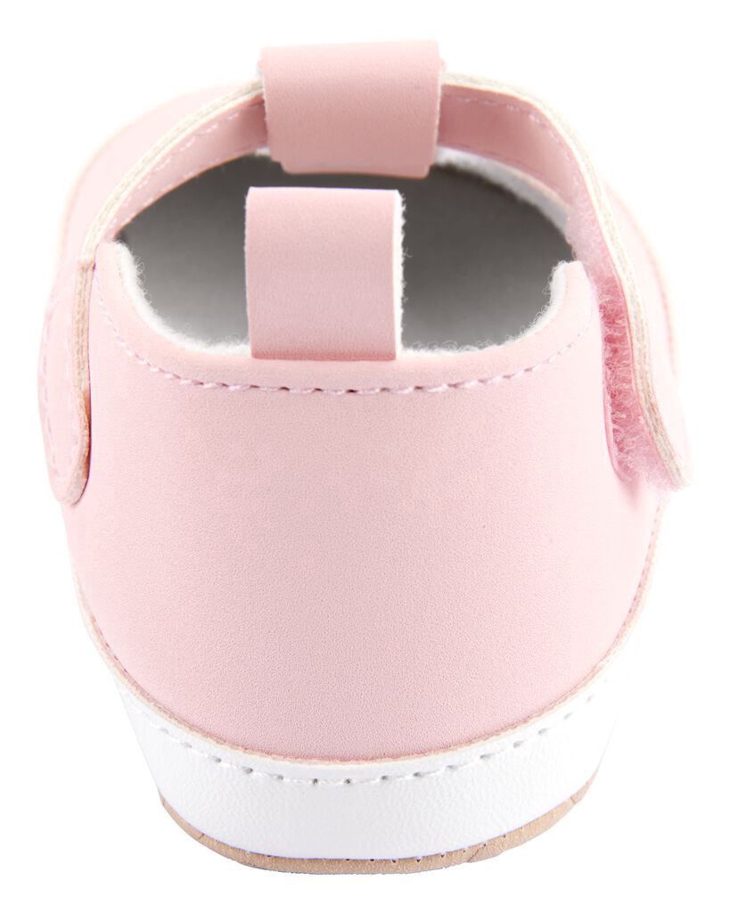 slide 3 of 6, Oshkosh Baby Heart Sneakers Pink 1, 1 ct