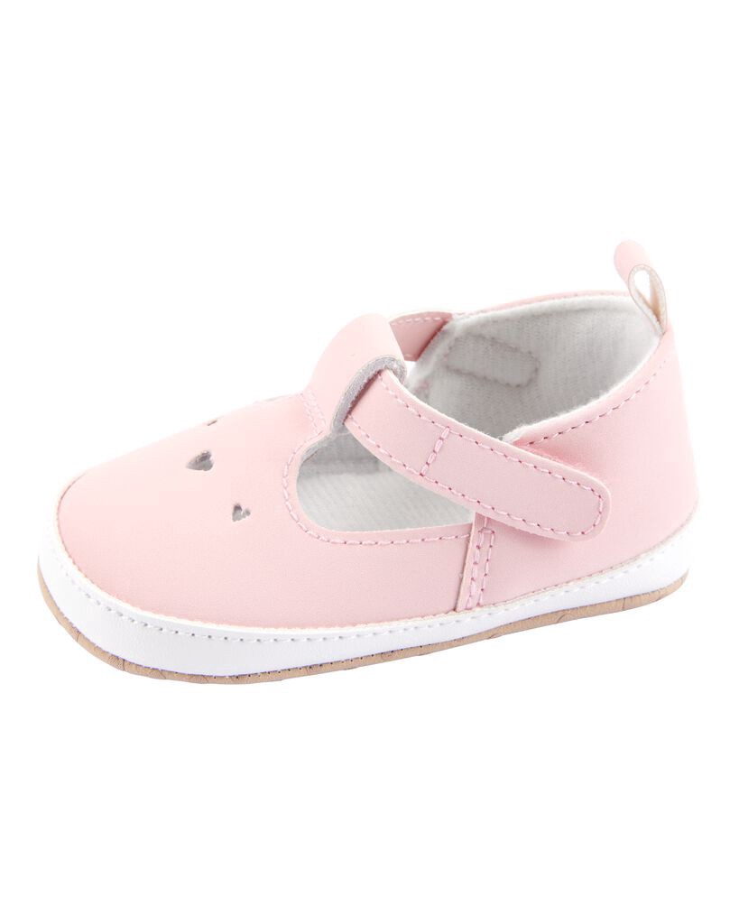 slide 4 of 6, Oshkosh Baby Heart Sneakers Pink 1, 1 ct