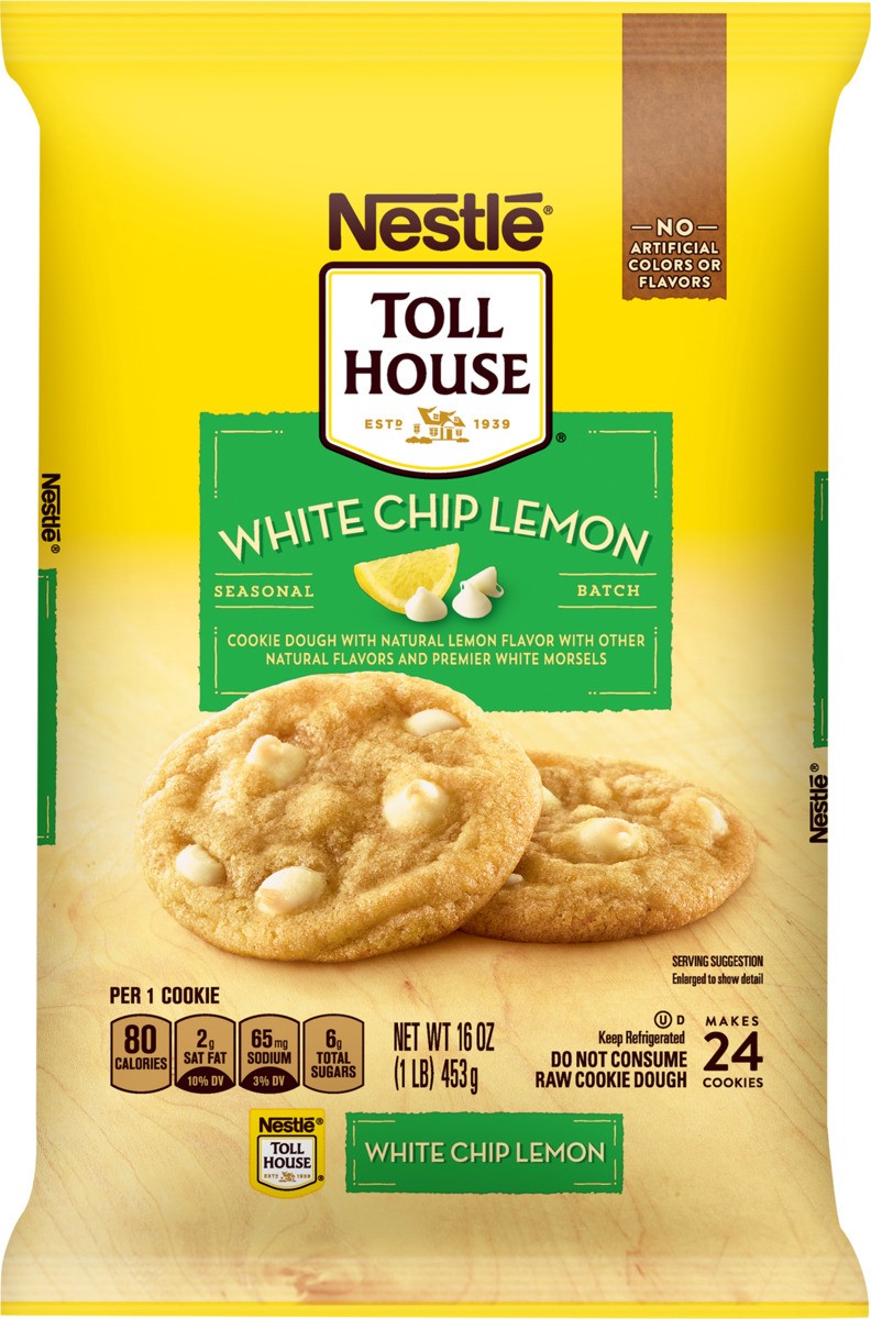 slide 7 of 8, Nestlé Toll House White Chip Lemon Cookies, 16 oz