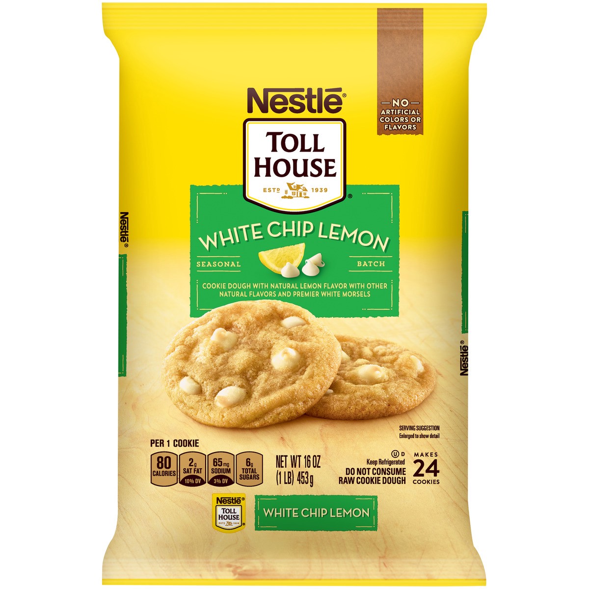 slide 1 of 8, Nestlé Toll House White Chip Lemon Cookies, 16 oz