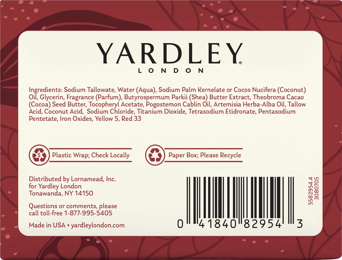 slide 2 of 10, Yardley London Nourishing Bath Soap Bar Cocoa Butter, Helps Soften Dry Skin with Pure Cocoa Butter, Shea Butter & Vitamin E, 4.0 oz Bath Bar, 2 Soap Bars, 2 ct