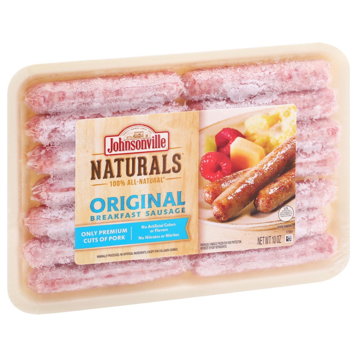 slide 8 of 9, Johnsonville Naturals Original Breakfast Sausage 10 oz, 10 oz