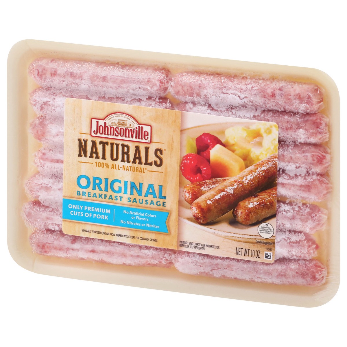 slide 3 of 9, Johnsonville Naturals Original Breakfast Sausage 10 oz, 10 oz