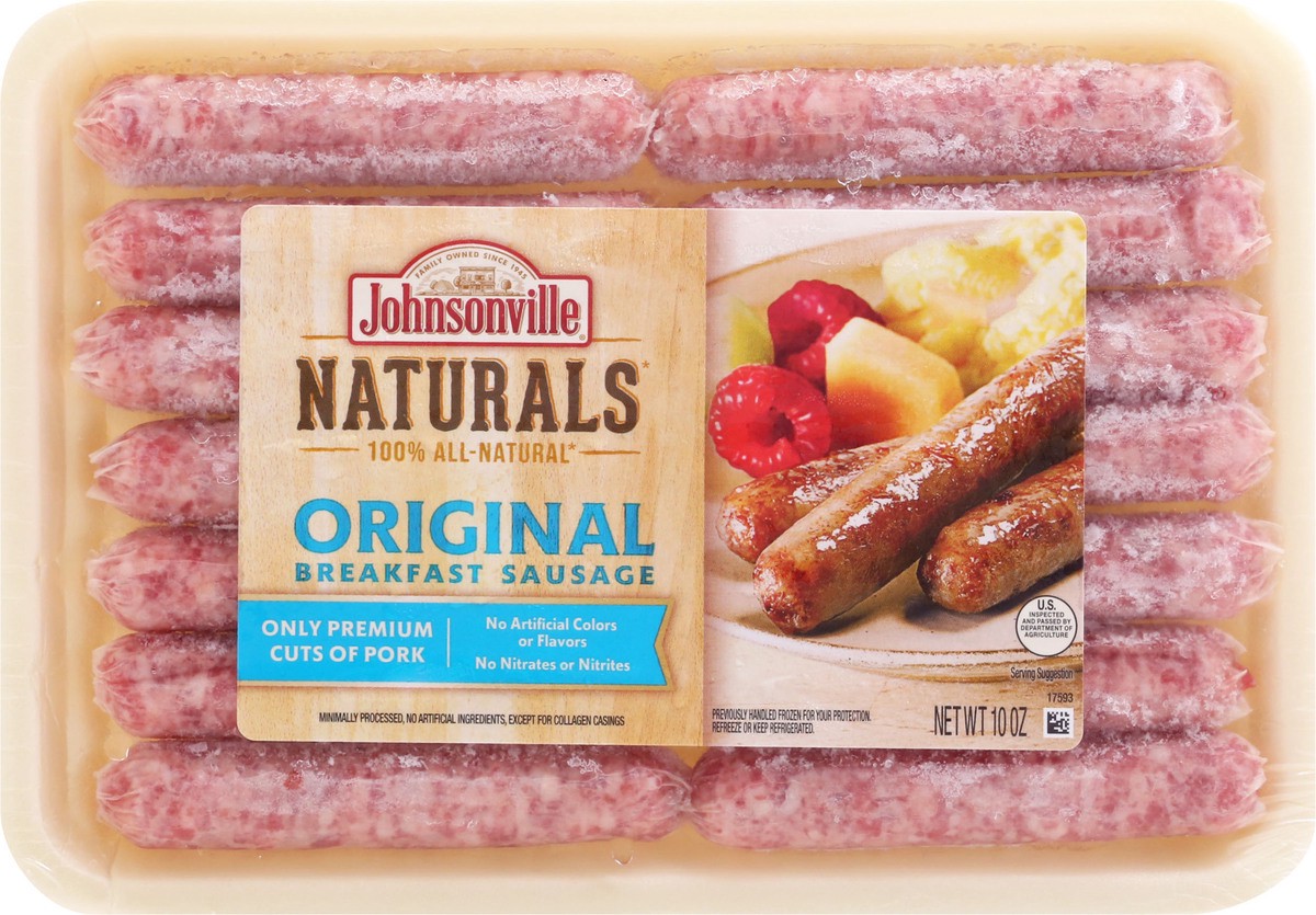 slide 4 of 9, Johnsonville Naturals Original Breakfast Sausage 10 oz, 10 oz