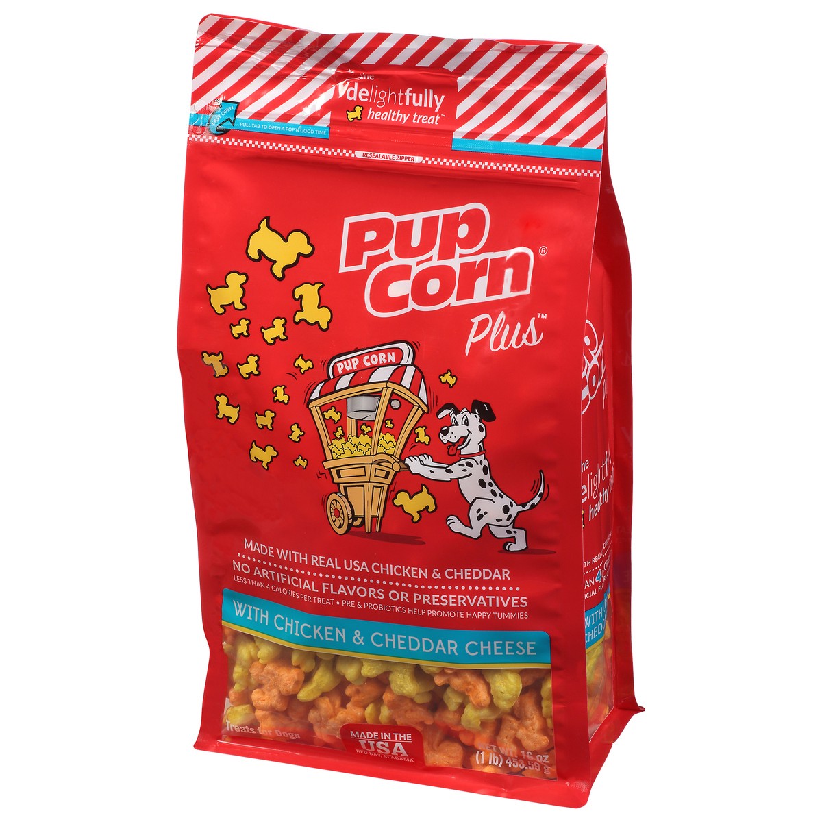 slide 10 of 10, Pup Corn Plus With Chicken & Cheddar Cheese Treats for Dogs 16 oz, 16 oz
