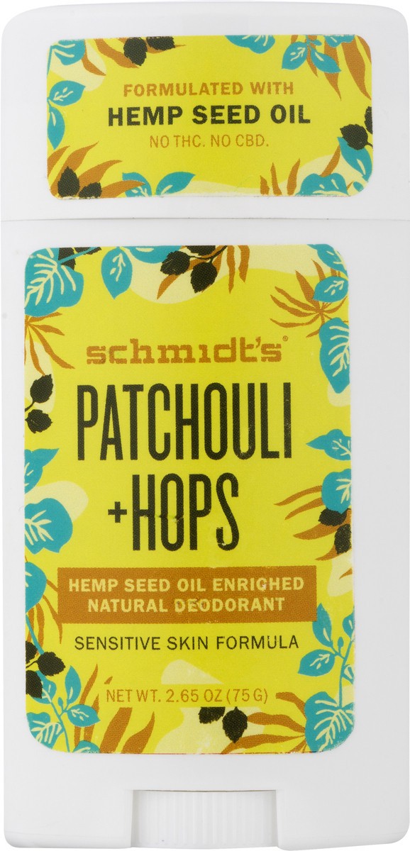 slide 4 of 9, Schmidt's Aluminum Free Natural Deodorant Hemp Seed Oil & Patchouli, 2.65 oz, 2.65 oz