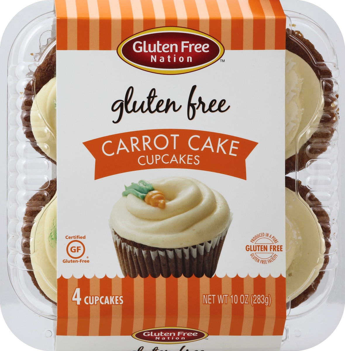 slide 4 of 7, Gluten Free Nation Cupcakes 4 ea, 4 ct