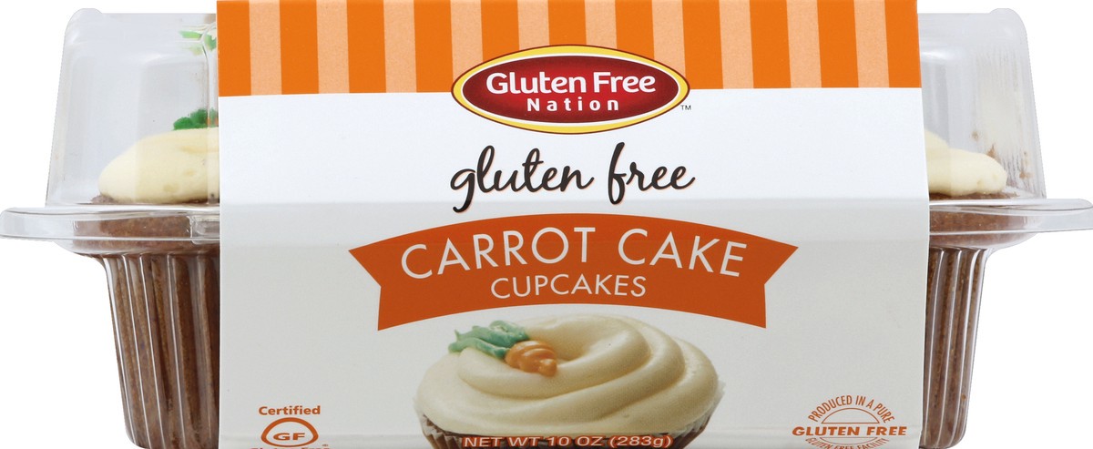 slide 1 of 7, Gluten Free Nation Cupcakes 4 ea, 4 ct