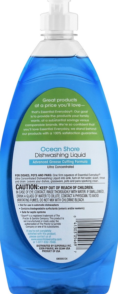 slide 5 of 6, Essential Everyday Blue Dish Soap, 24 fl oz