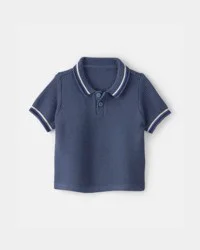 Oshkosh Baby Boy Sweater Polo Shirt - Navy - 6M