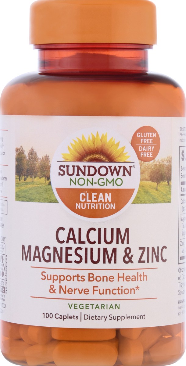 slide 6 of 9, Sundown Calcium, Magnesium and Zinc, 1425 mg