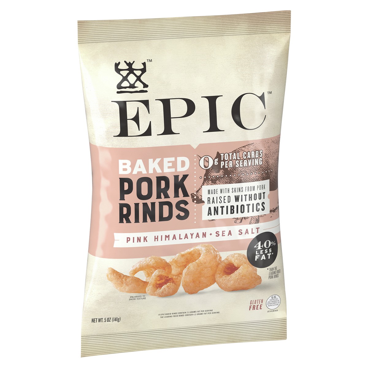slide 6 of 11, EPIC Pink Himalayan & Sea Salt Baked Pork Rinds, Keto Friendly- 5 oz, 5 oz