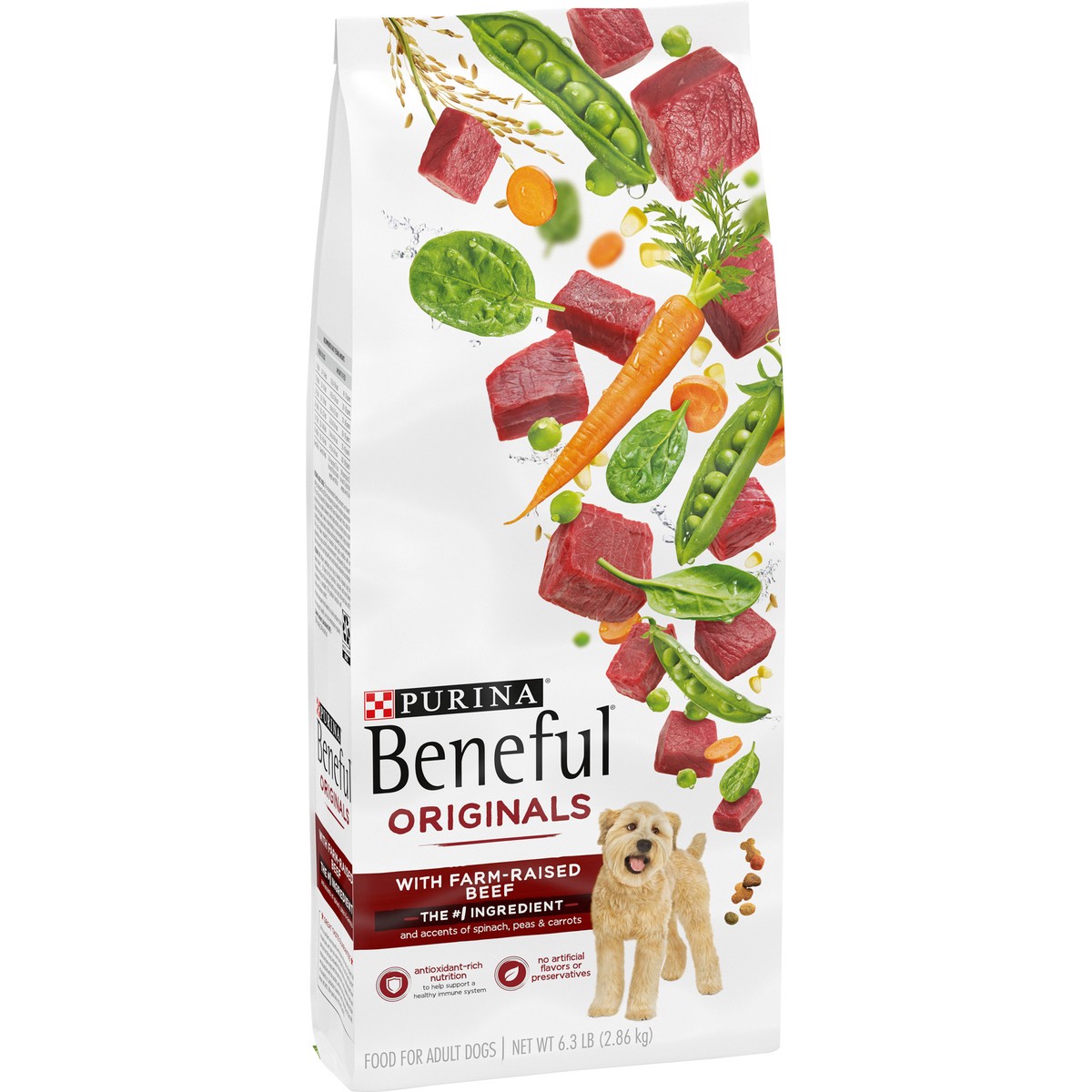 slide 4 of 9, Beneful Purina Beneful Originals With Farm-Raised Beef, With Real Meat Dog Food, 6.3 lb