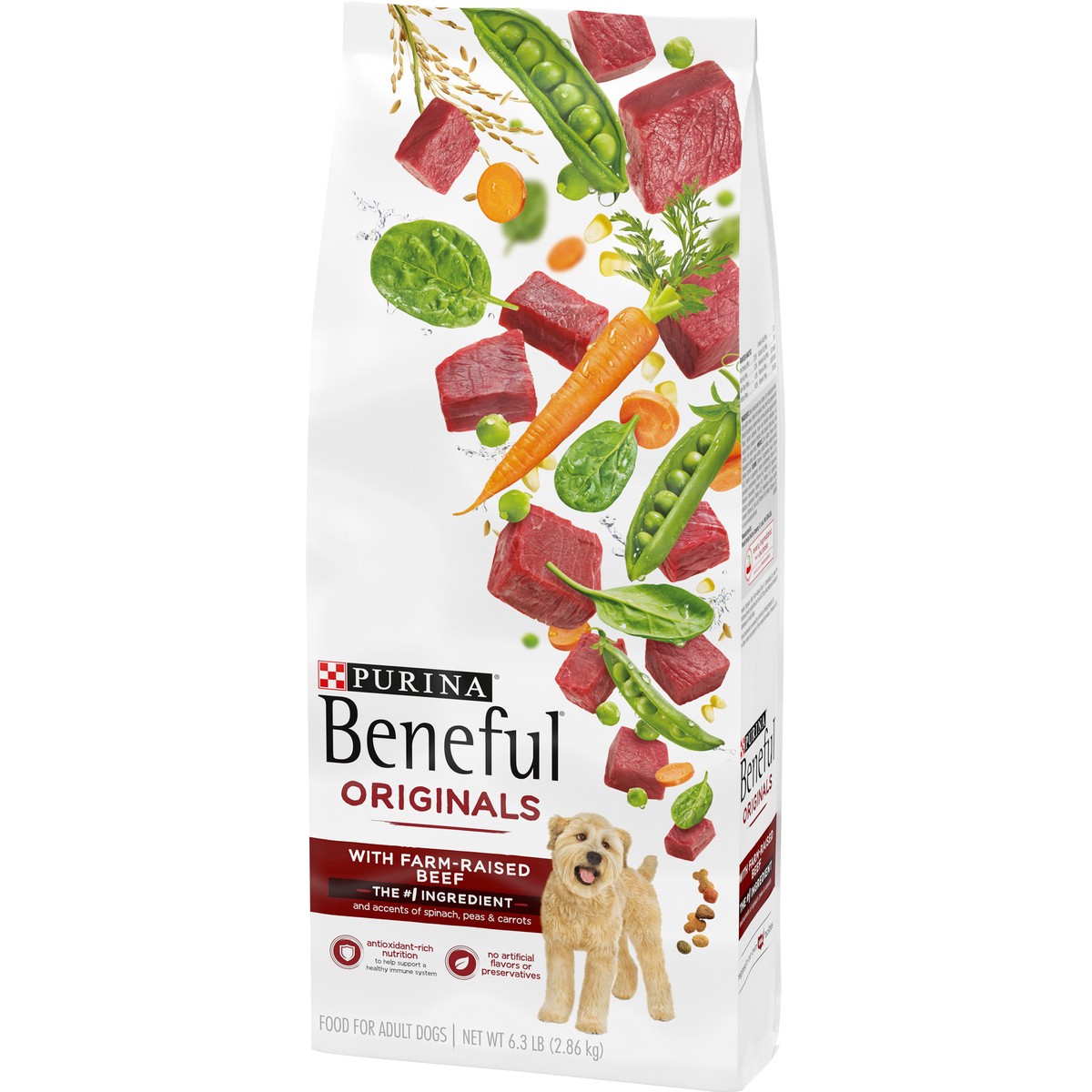 slide 9 of 9, Beneful Purina Beneful Originals With Farm-Raised Beef, With Real Meat Dog Food, 6.3 lb