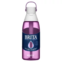Brita Premium Filtering Water Bottle with Filter - BPA Free - Orchid