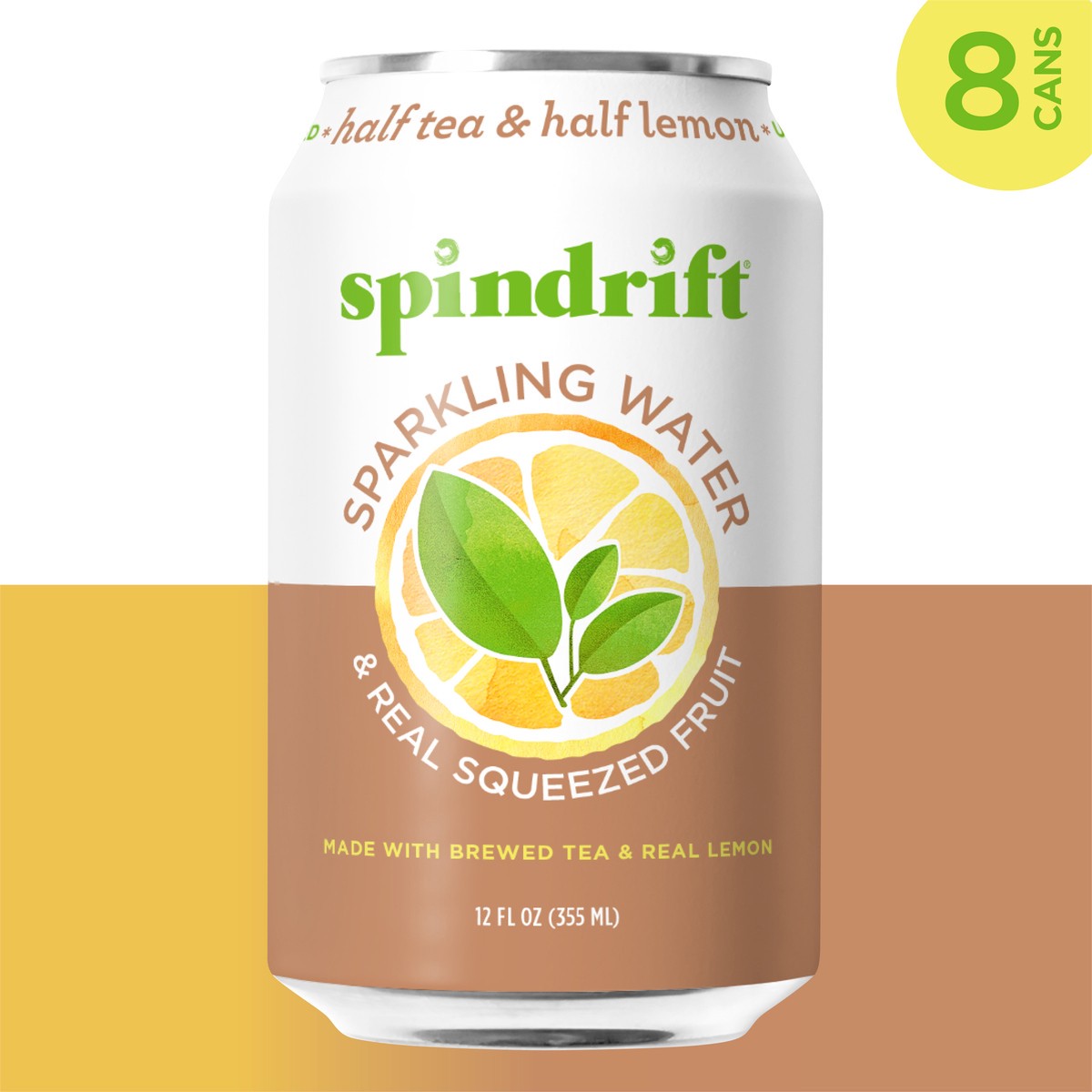 slide 6 of 7, Spindrift Black Tea Sparkling Water - 96 fl oz, 8 ct; 12 fl oz