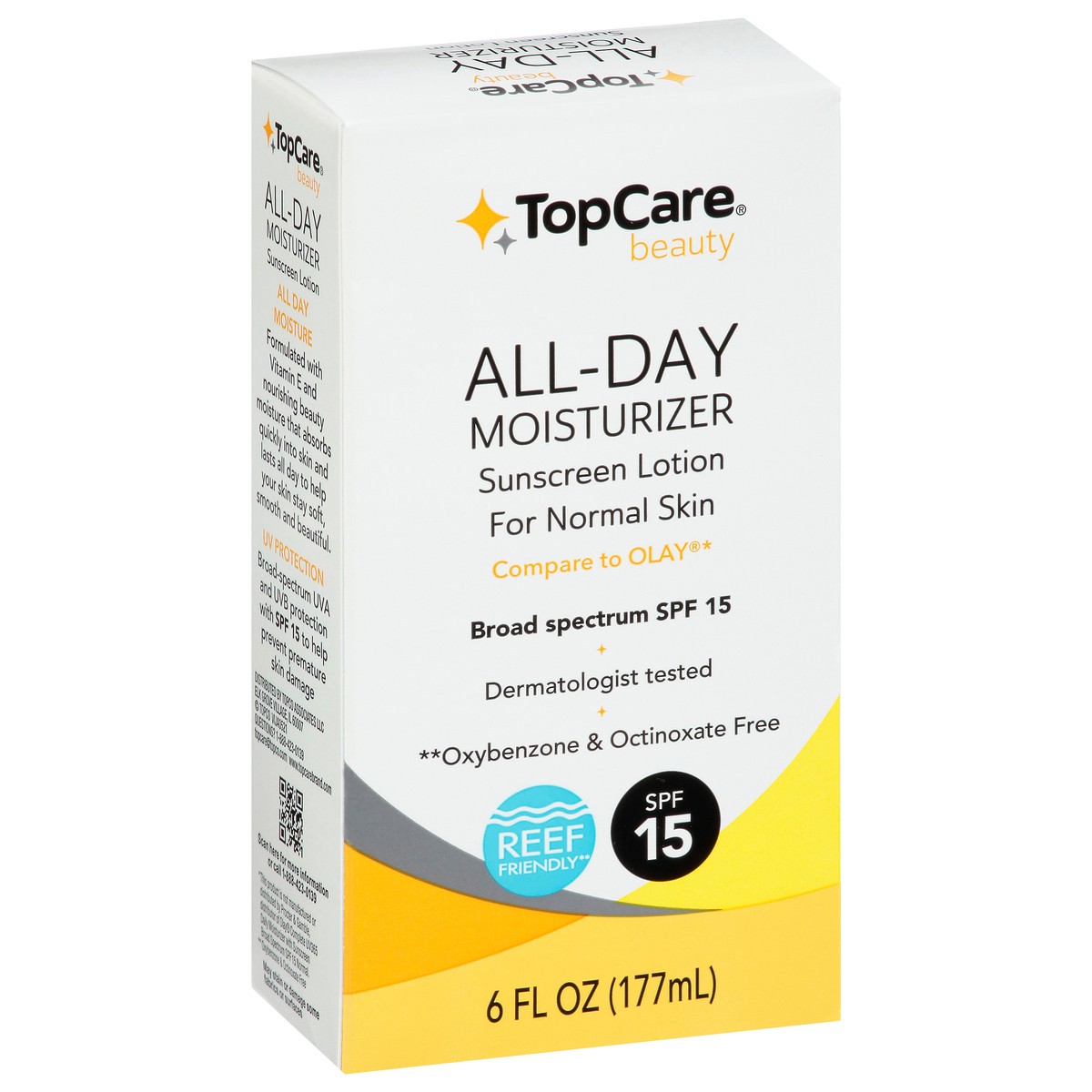 slide 6 of 17, TopCare Beauty Broad Spectrum SPF 15 All-Day Moisturizer Sunscreen Lotion 6 fl oz, 6 fl oz