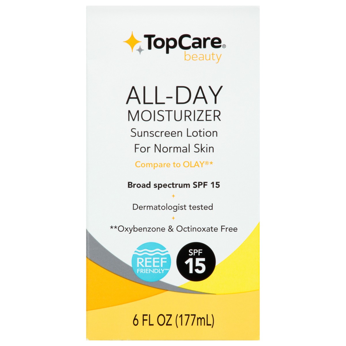 slide 12 of 17, TopCare Beauty Broad Spectrum SPF 15 All-Day Moisturizer Sunscreen Lotion 6 fl oz, 6 fl oz