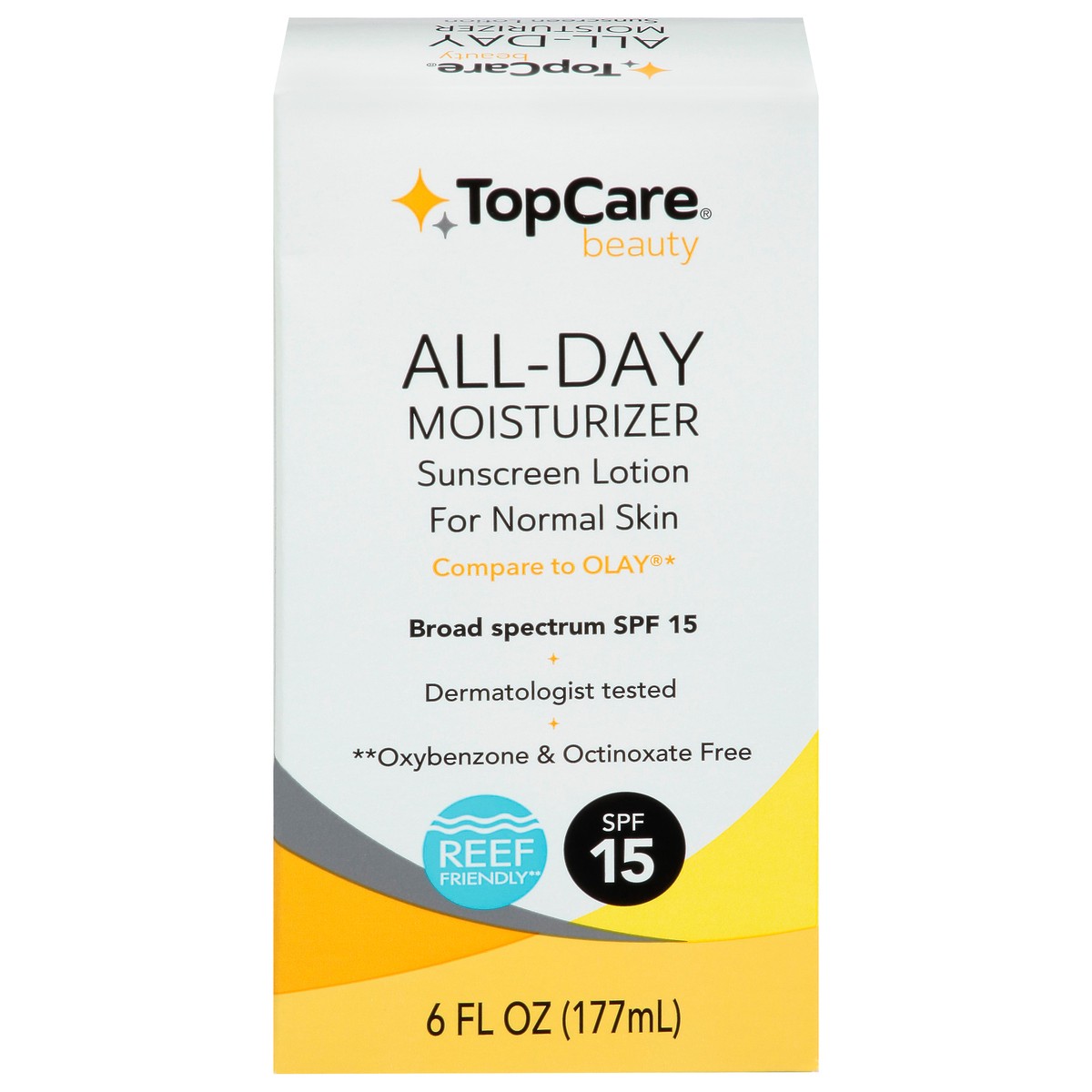 slide 4 of 17, TopCare Beauty Broad Spectrum SPF 15 All-Day Moisturizer Sunscreen Lotion 6 fl oz, 6 fl oz