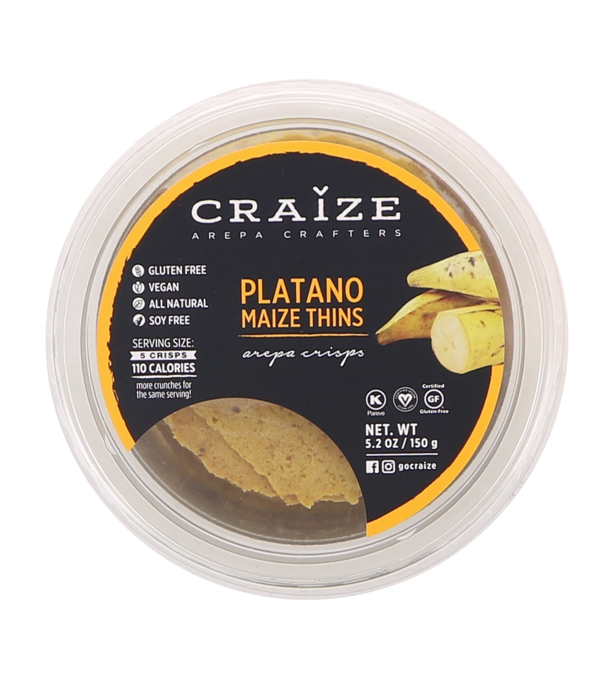 slide 1 of 1, Craize Seeded Maize Thins, 5.2 oz