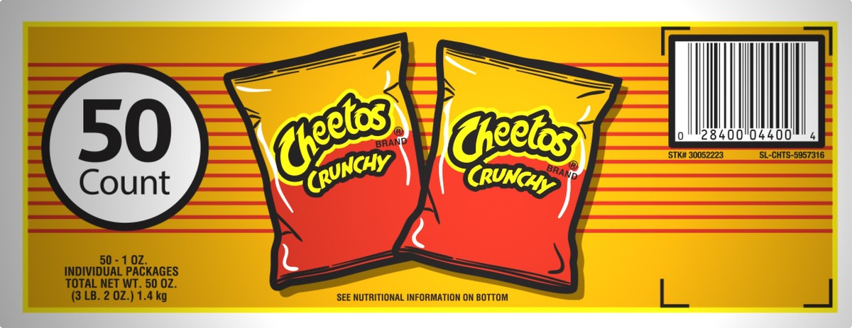 slide 4 of 7, Cheetos Snacks, Regular, 50 oz