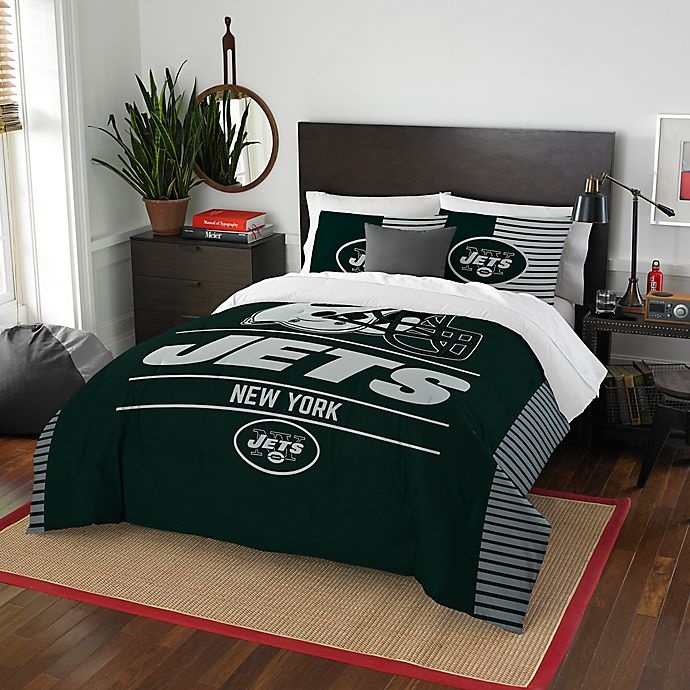 slide 1 of 1, NFL New York Jets Draft Full/Queen Comforter Set, 1 ct