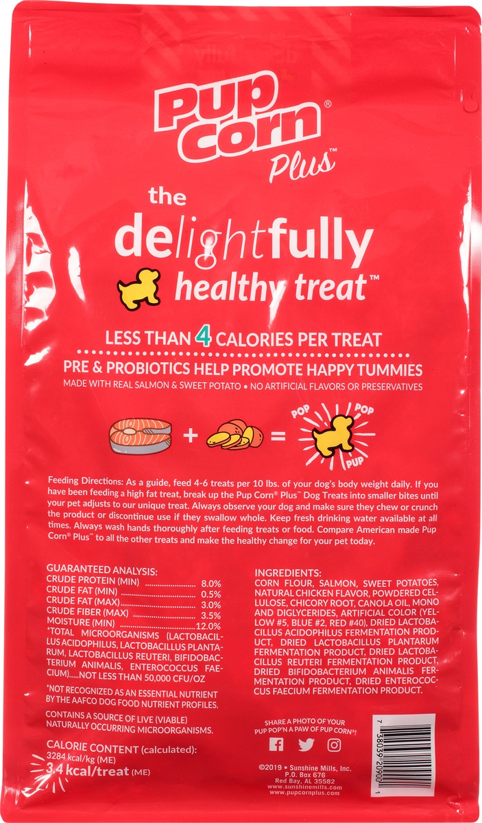 slide 8 of 12, PupCorn Plus Salmon & Sweet Potato Treats for Dogs 27 oz, 27 oz