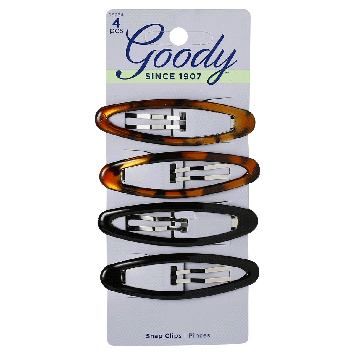 slide 1 of 7, Goody Oval Contour Snap Clips, 4 ct