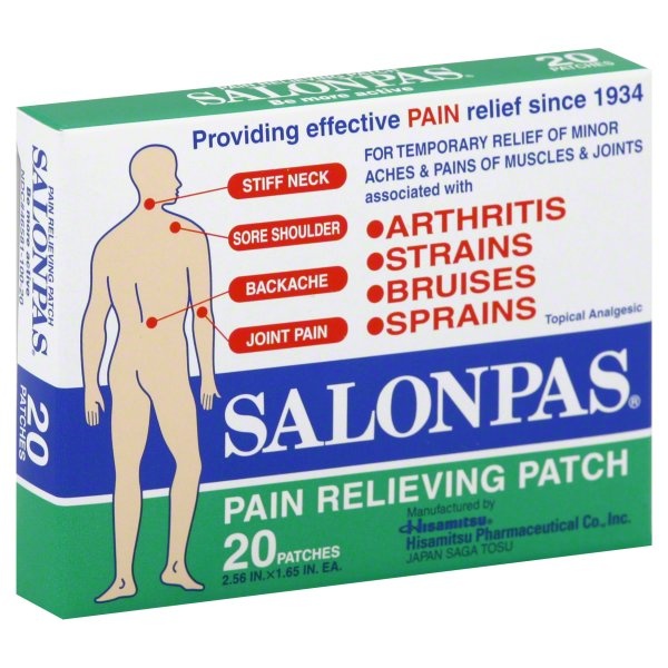 slide 1 of 1, Salonpas Pain Relief Patch 20 ea, 20 ct