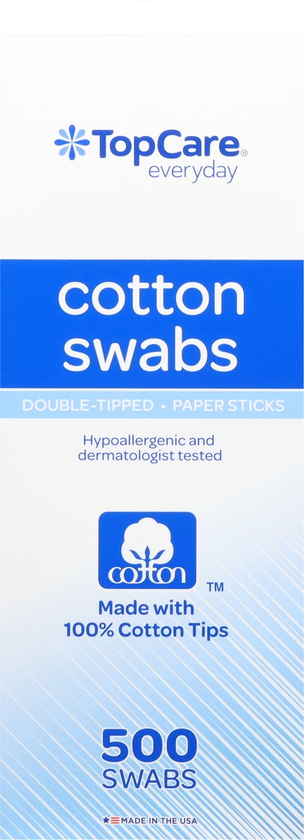 slide 7 of 13, TopCare Everyday Paper Sticks Double-Tipped Cotton Swabs 500 ea, 500 ct