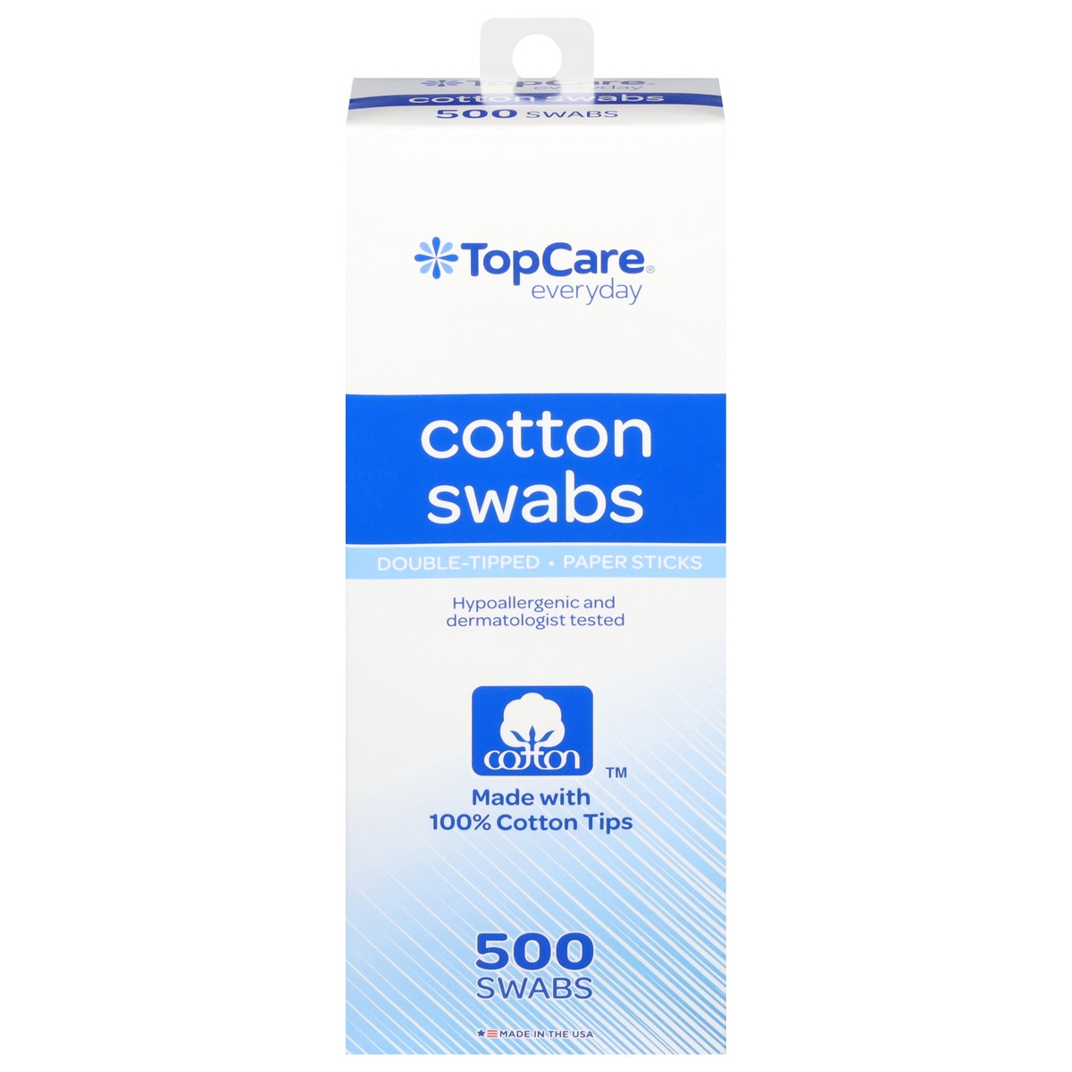 slide 9 of 13, TopCare Everyday Paper Sticks Double-Tipped Cotton Swabs 500 ea, 500 ct