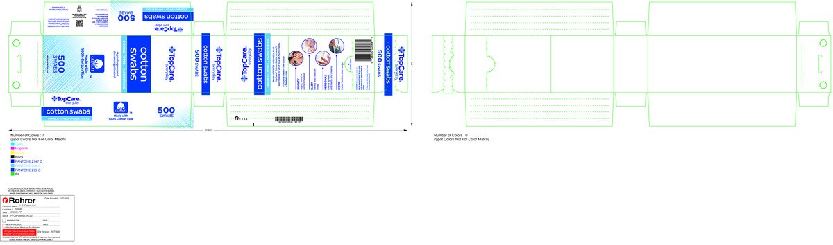 slide 11 of 13, TopCare Everyday Paper Sticks Double-Tipped Cotton Swabs 500 ea, 500 ct