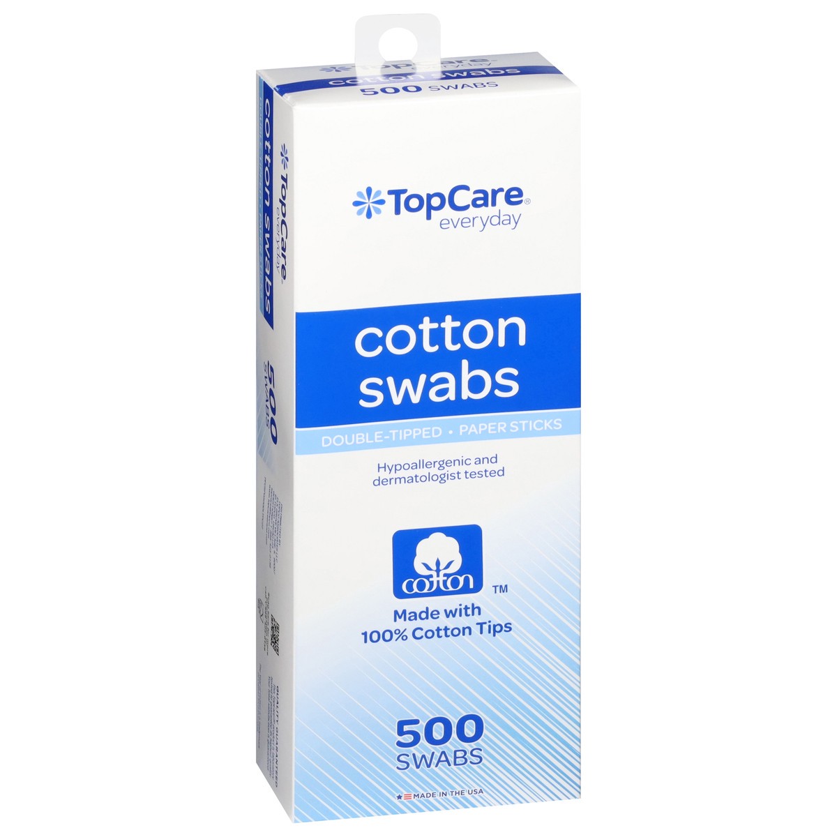 slide 5 of 13, TopCare Everyday Paper Sticks Double-Tipped Cotton Swabs 500 ea, 500 ct