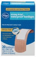 slide 1 of 1, Kroger Strong Strip Sterile Waterproof Bandages, 20 ct