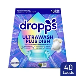 Dropps, Ultrawash Plus Dishwsher Pods, Unscented