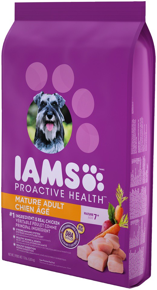 slide 3 of 9, Iams Dog Activmaturity, 15 lb