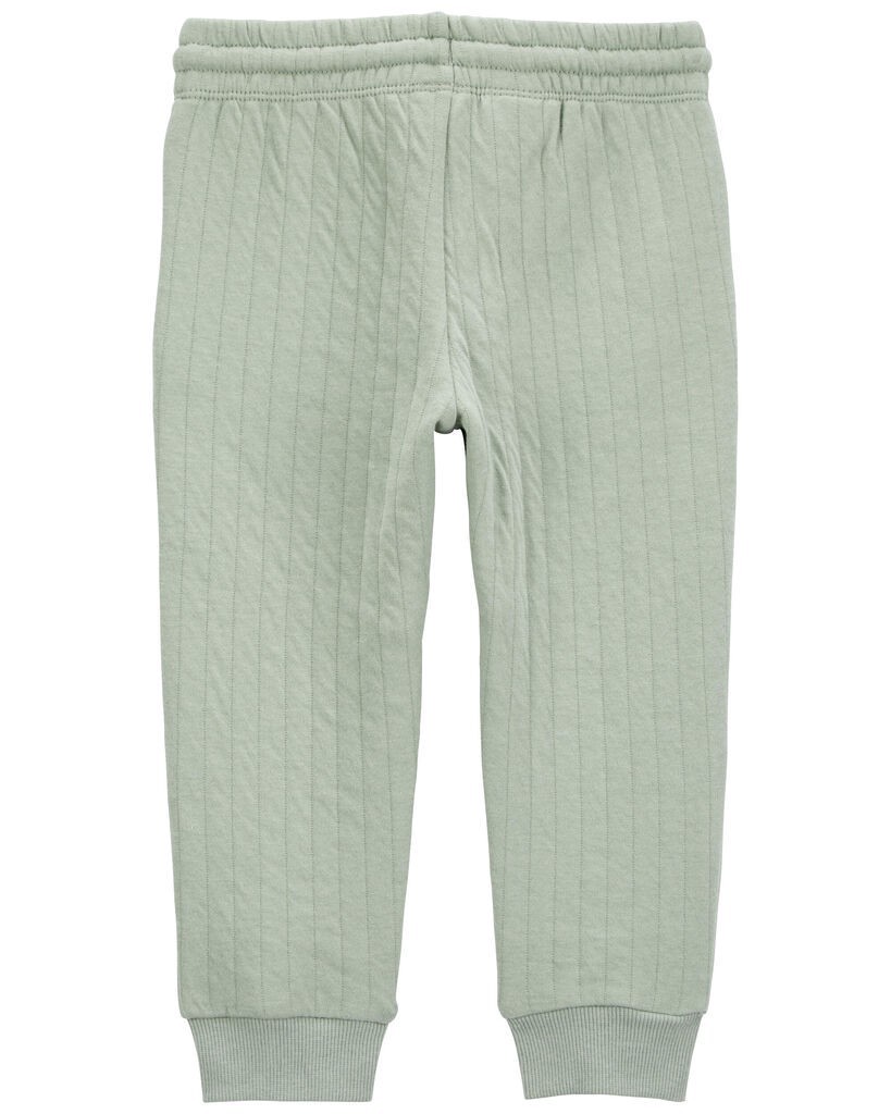 slide 3 of 3, Carter's Toddler Boy Pull-On Quilted Joggers - Green Green 3T, 1 ct