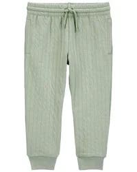 Carter's Toddler Boy Pull-On Quilted Joggers - Green Green 3T