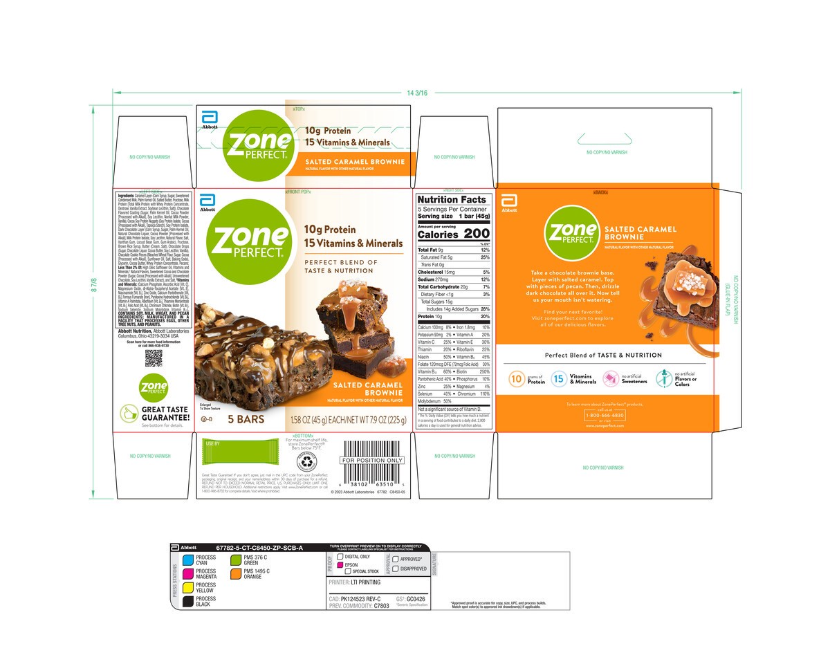 slide 8 of 10, Zone Perfect Salted Caramel Brownie Bars 5 - 1.58 oz Bars, 5 ct